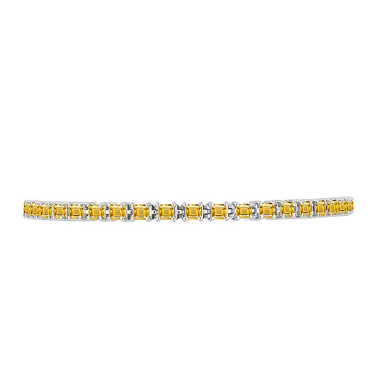 Silberarmband mit Zitrin aus dem Ural