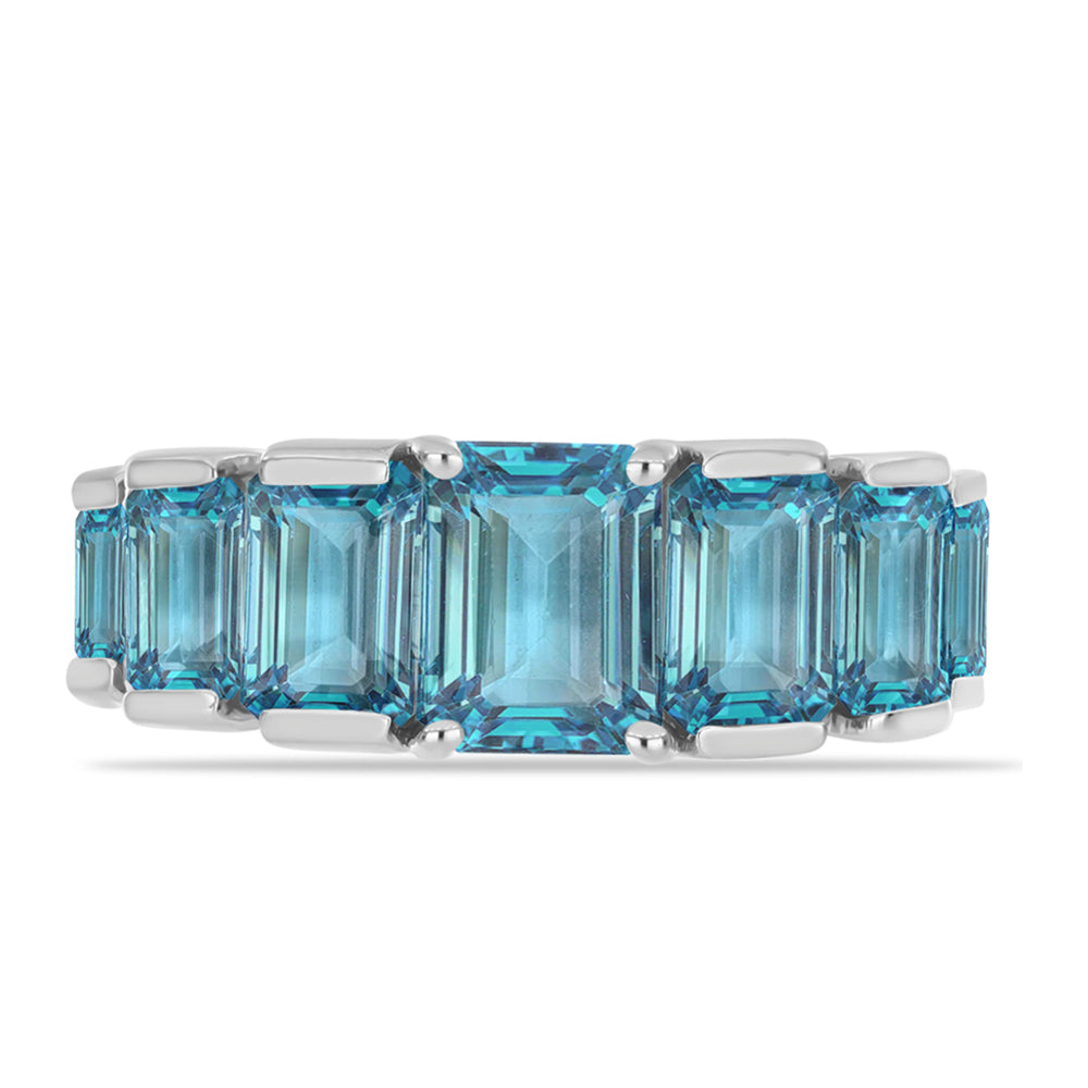 Silberring mit schweizerischem Blautopas