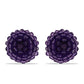 Goldplattierte Silberohrringe mit marokkanischem Amethyst