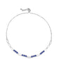 Silberarmband mit Tansanit - Klasse AAA
