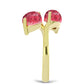 Goldplattierter Silberring mit Thulit
