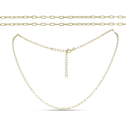 Goldplattierte Silberhalskette