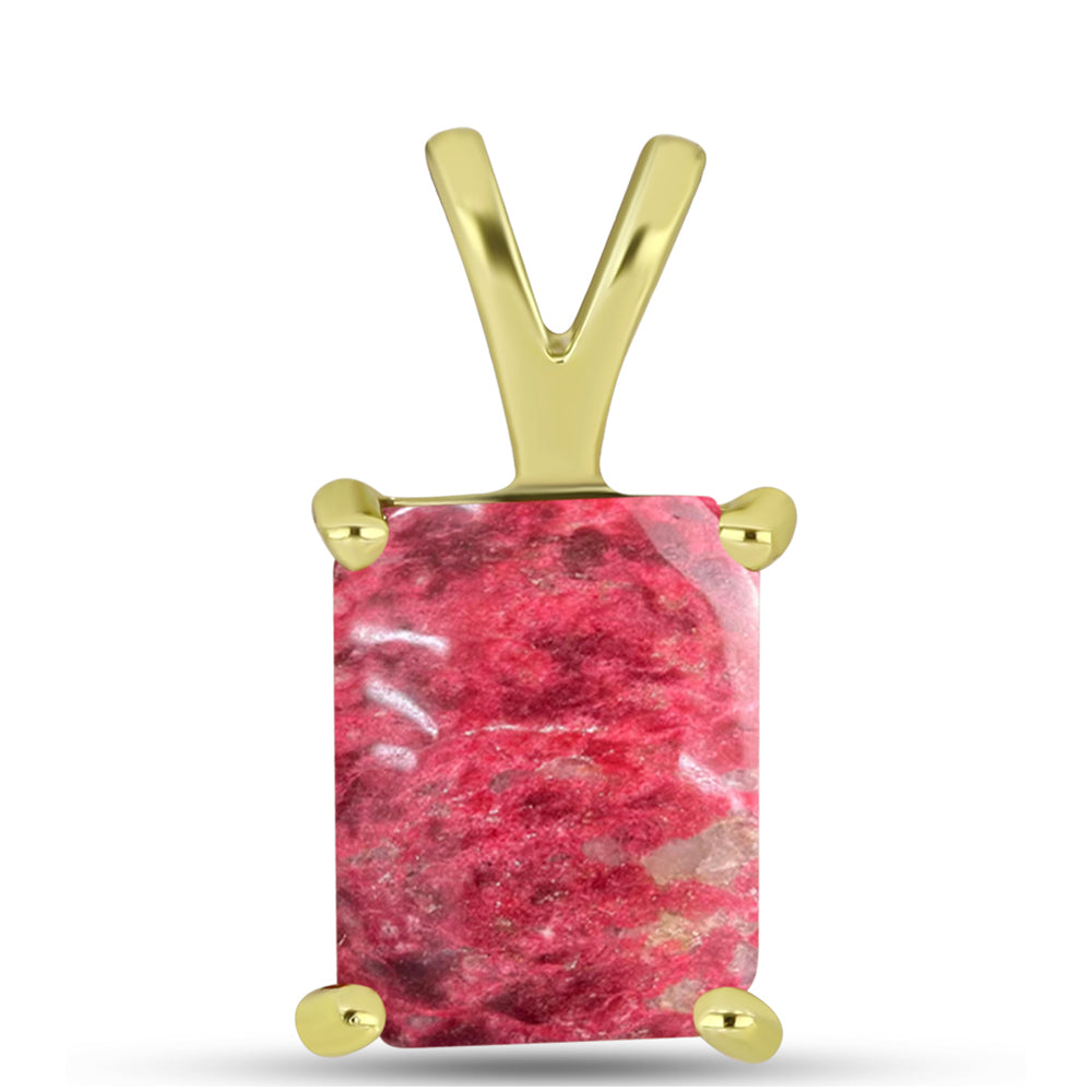 Goldplattierter Silberanhänger mit Thulit