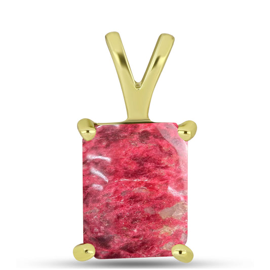 Goldplattierter Silberanhänger mit Thulit