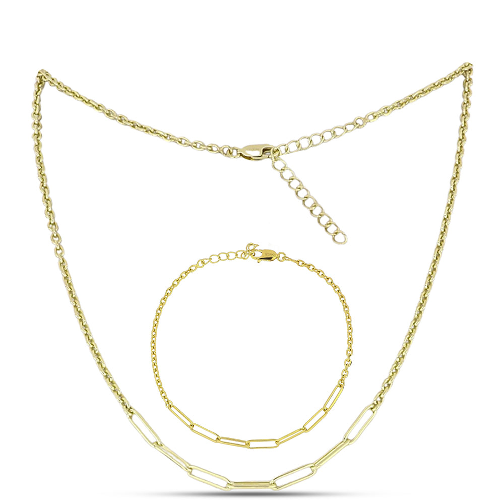 schmuckgarnitur aus Goldplattierte Silber