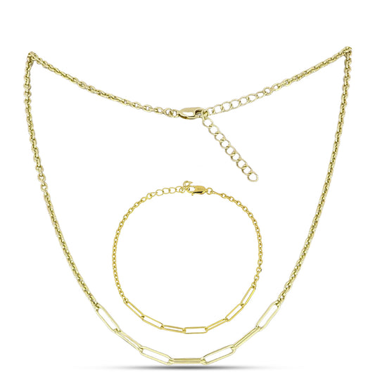 schmuckgarnitur aus Goldplattierte Silber