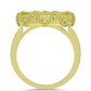 Goldplattierter Silberring mit Perlmutt