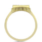 Goldplattierter Silberring mit Perlmutt