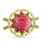 Goldplattierter Silberring mit Thulit