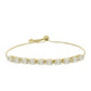 Goldplattiertes Silberarmband mit Perlmutt
