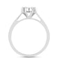 Silberring mit weißem Diamant