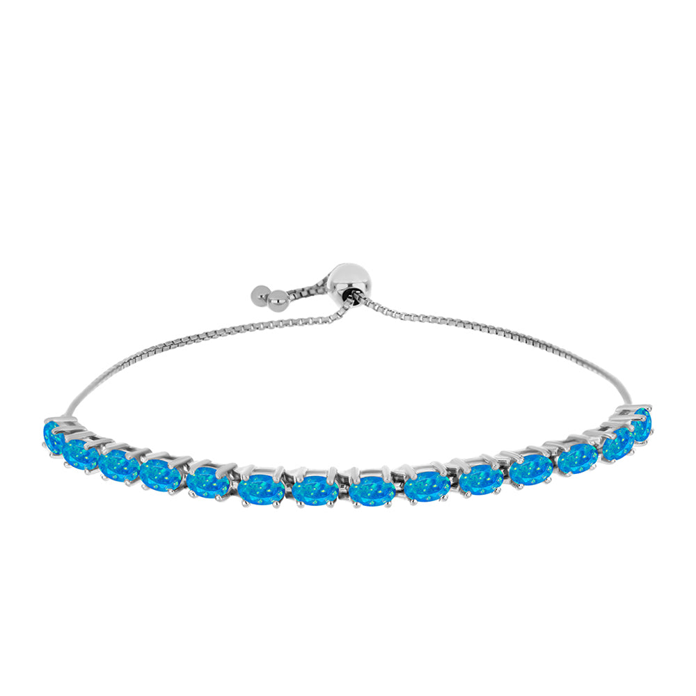 Silberarmband mit äthiopischem Paraiba-Blauopal