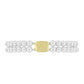 Goldplattiertes Silberarmband mit weißer Süßwasserperle