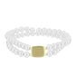 Goldplattiertes Silberarmband mit weißer Süßwasserperle