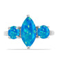 Silberring mit äthiopischem Paraiba-Blauopal