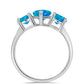 Silberring mit äthiopischem Paraiba-Blauopal