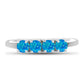Silberring mit äthiopischem Paraiba-Blauopal
