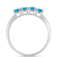 Silberring mit äthiopischem Paraiba-Blauopal