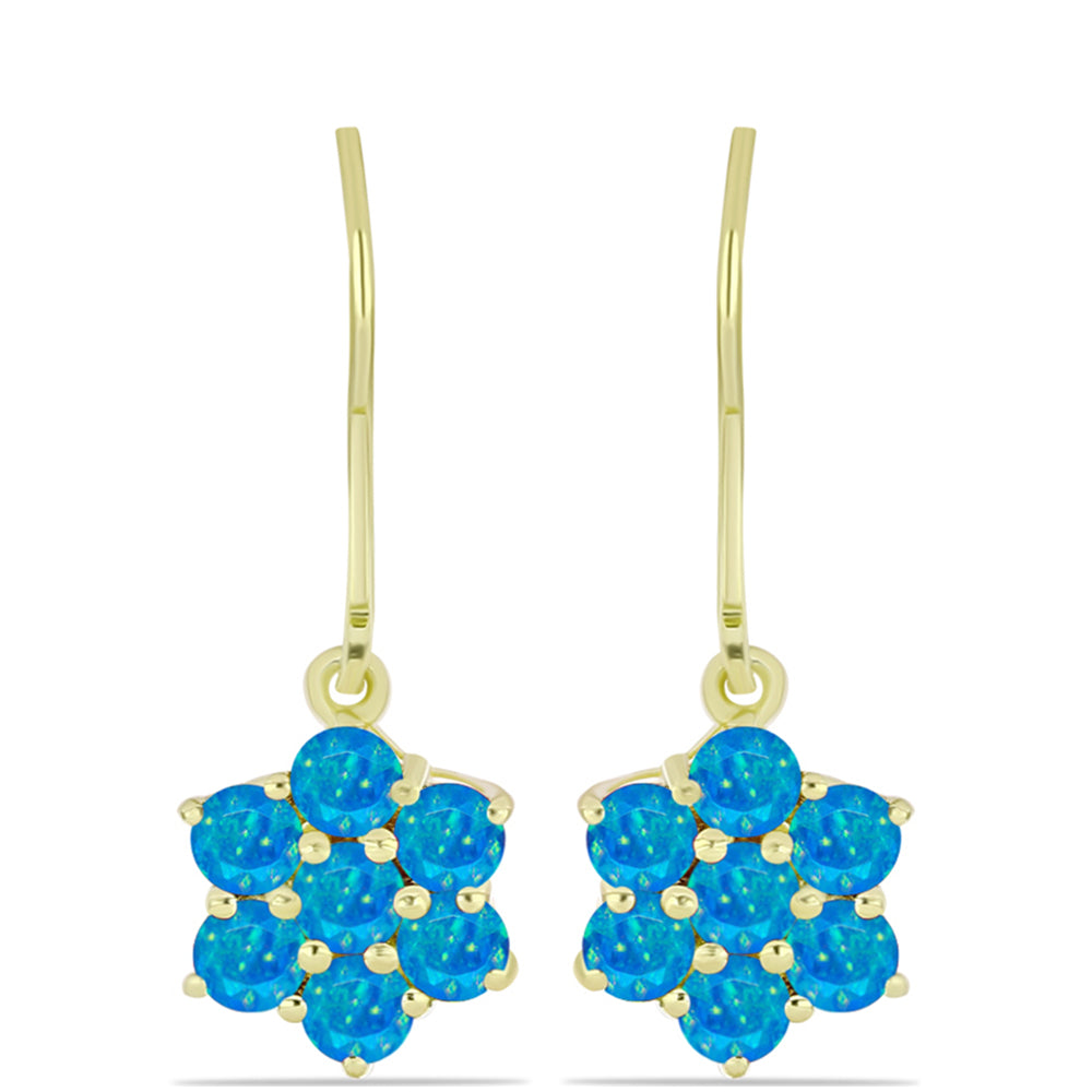 Silberohrringe mit äthiopischem Paraiba-Blauopal