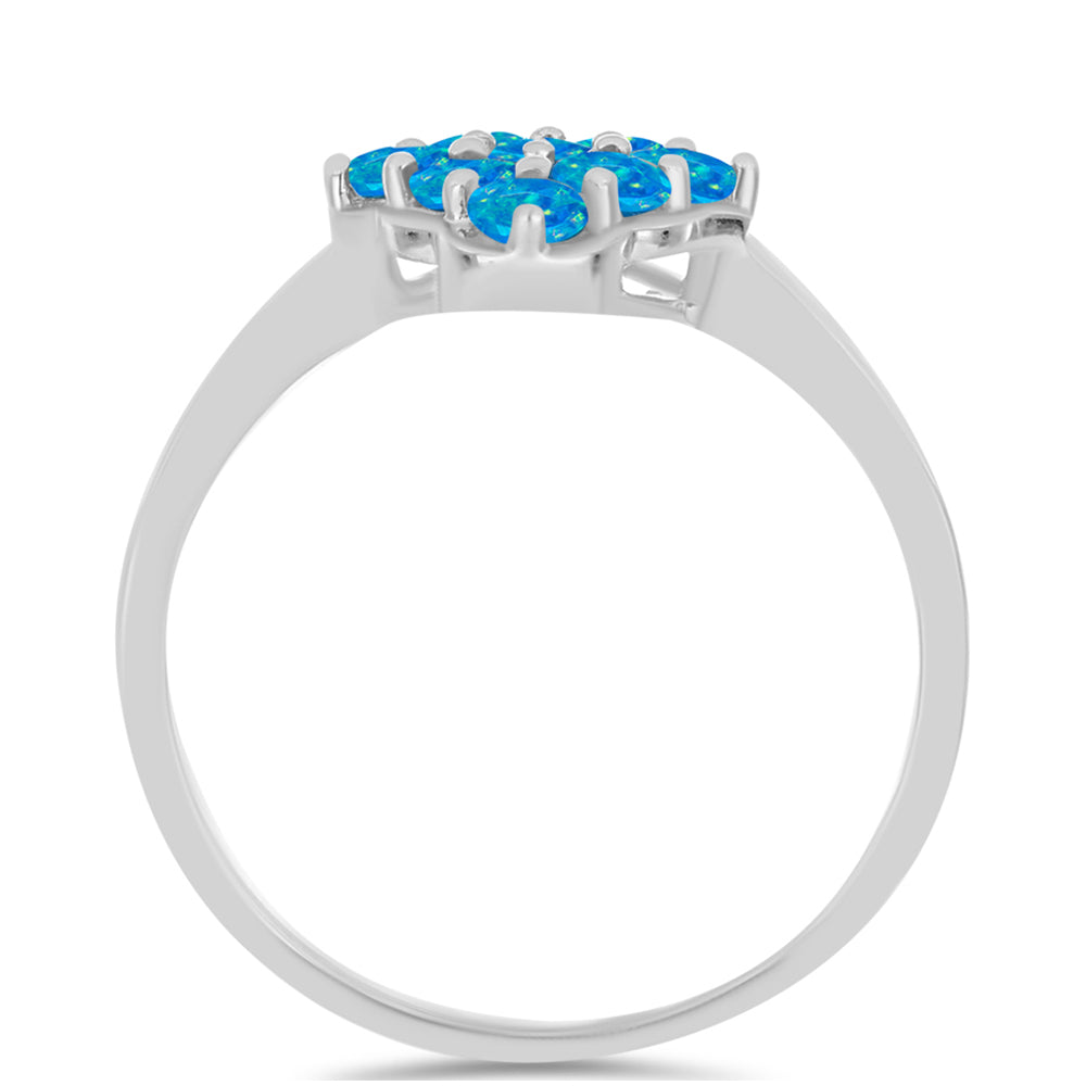Silberring mit äthiopischem Paraiba-Blauopal 2 