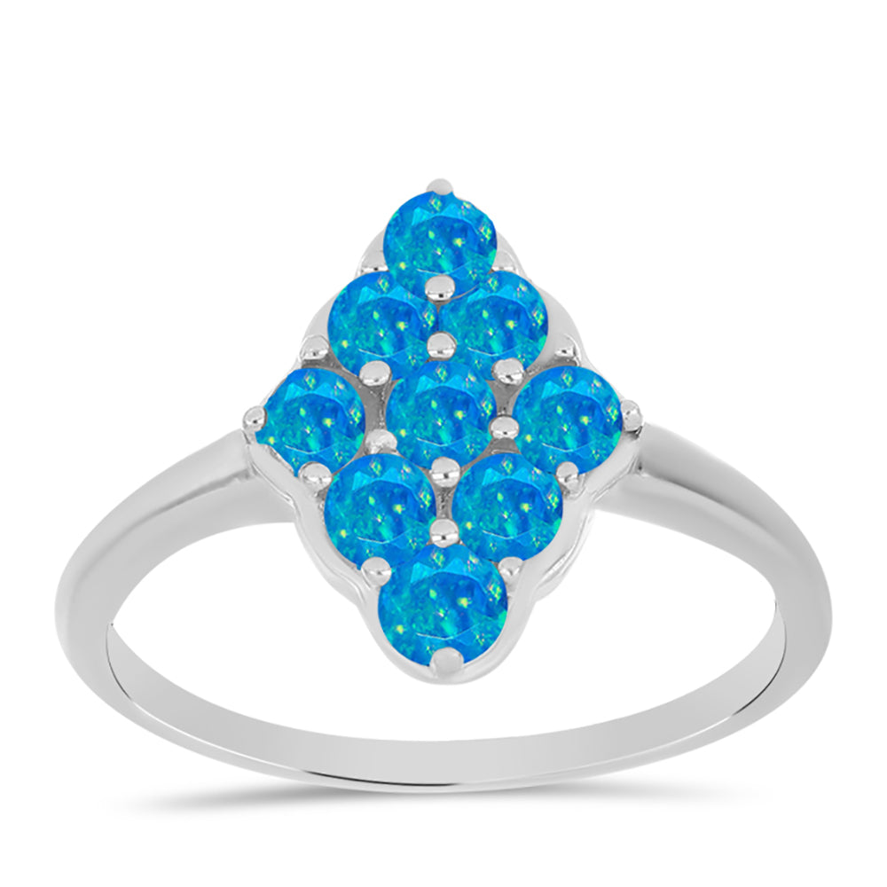 Silberring mit äthiopischem Paraiba-Blauopal