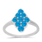 Silberring mit äthiopischem Paraiba-Blauopal