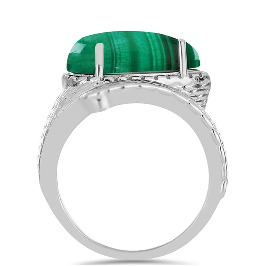 Silberring mit Malachit
