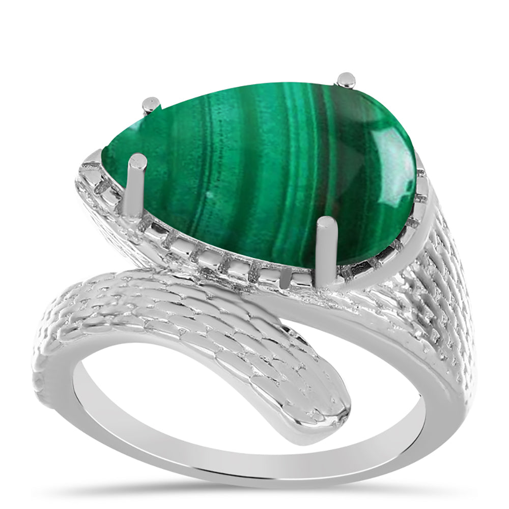 Silberring mit Malachit 3 