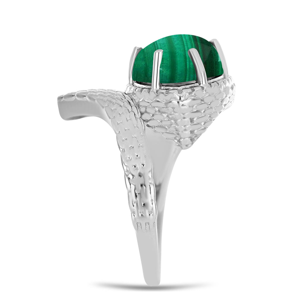 Silberring mit Malachit