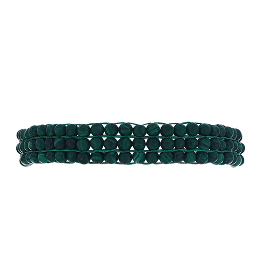 Silberarmband mit Malachit