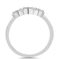 Silberring mit weißem Diamant