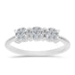 Silberring mit weißem Diamant