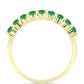 Goldplattierter Silberring mit brasilianischem Smaragd