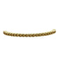 Goldplattiertes Silberarmband mit Cognac-Quarz