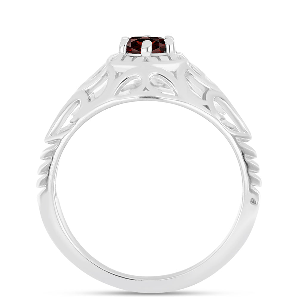 Silberring mit Barton Granat