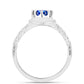 Silberring mit australischem blauem Saphir