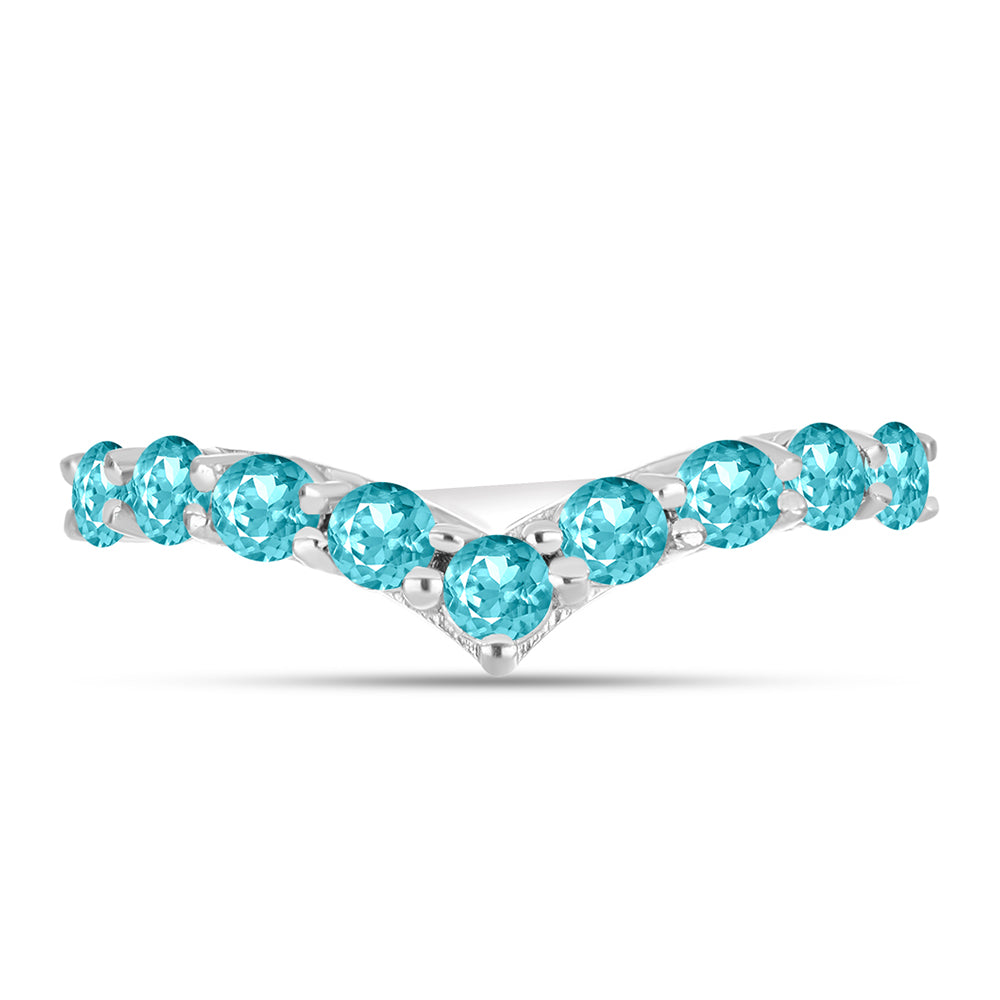 Silberring mit Paraiba Quarz