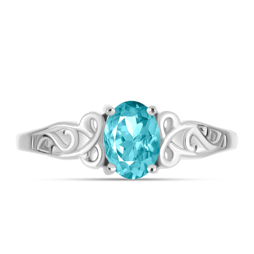 Silberring mit Paraiba Quarz 1 