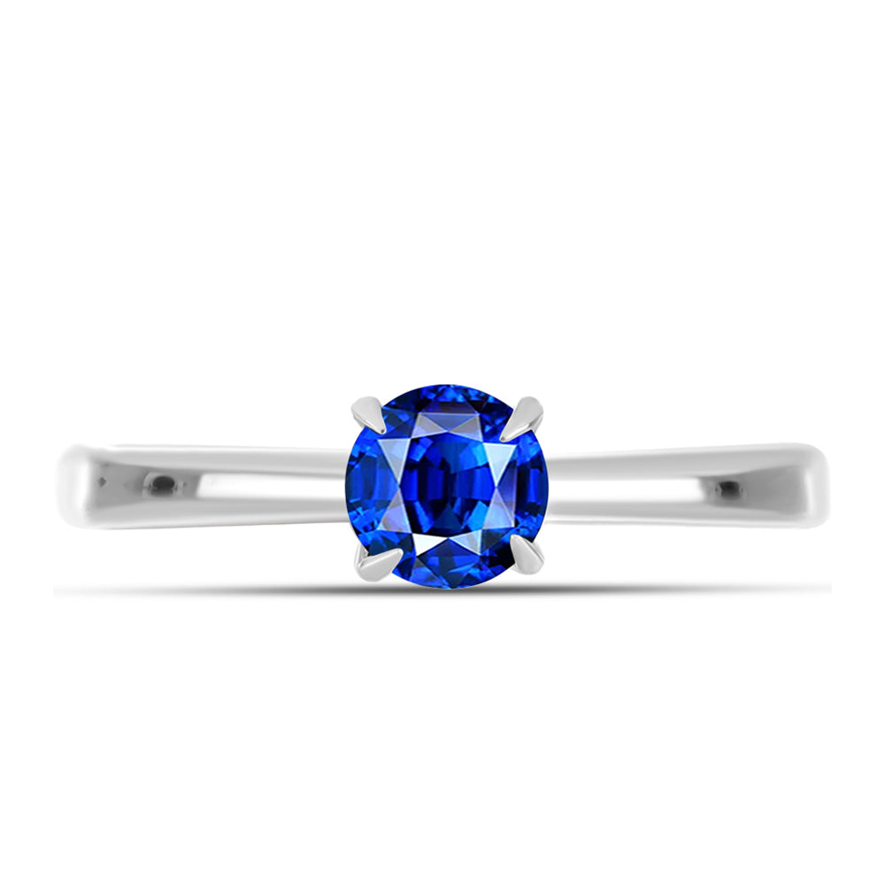 Silberring mit australischem blauem Saphir