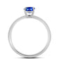 Silberring mit australischem blauem Saphir