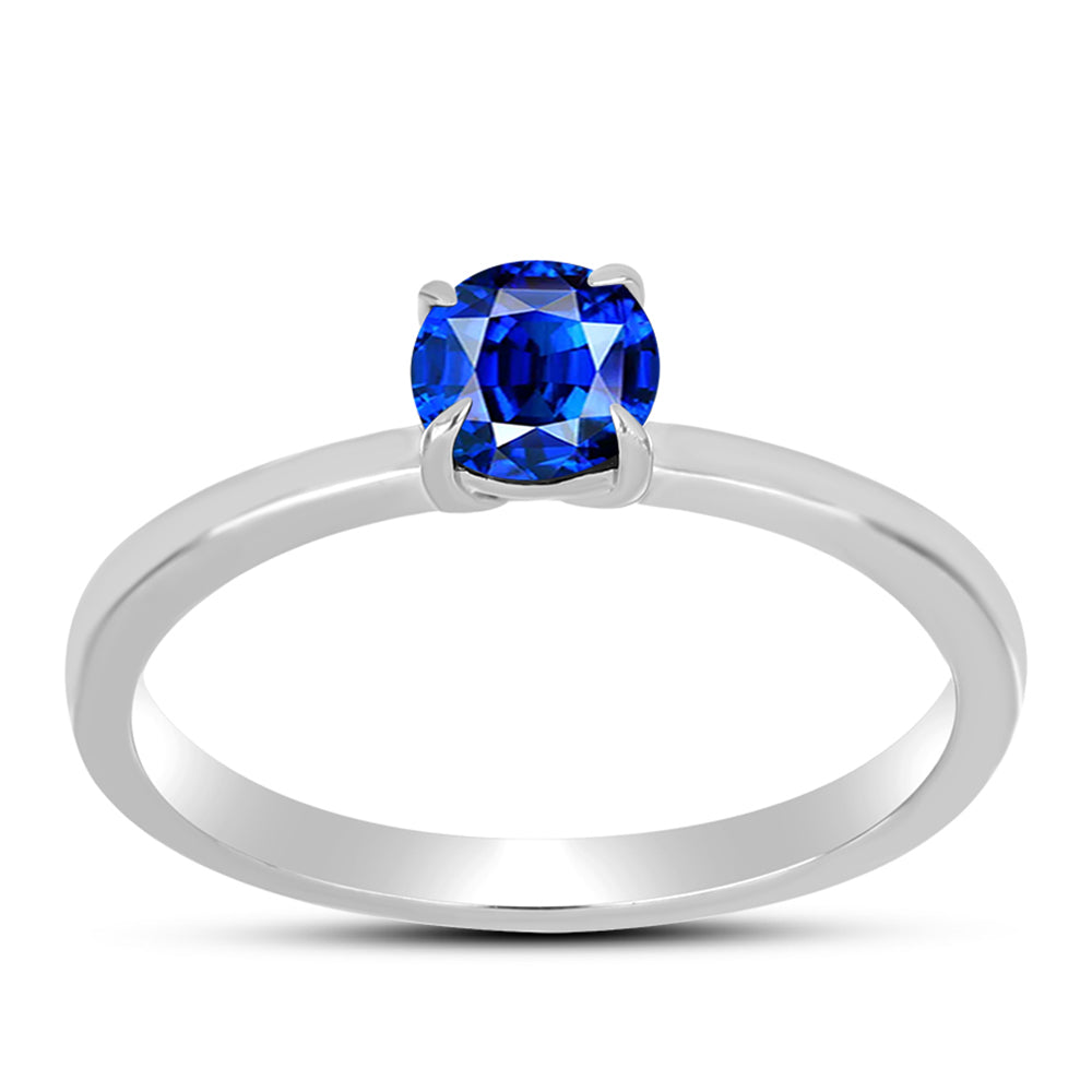 Silberring mit australischem blauem Saphir