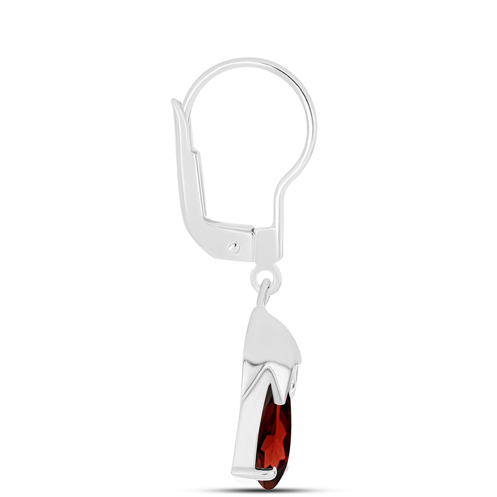 Silberohrringe mit Barton Granat 2 