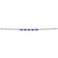 Silberarmband mit australischem blauem Saphir und weißem Topas