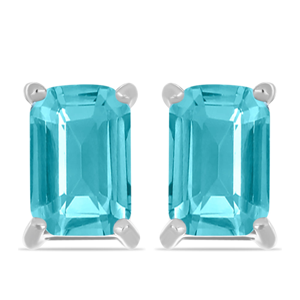 Silberohrringe mit Paraiba Quarz 1 