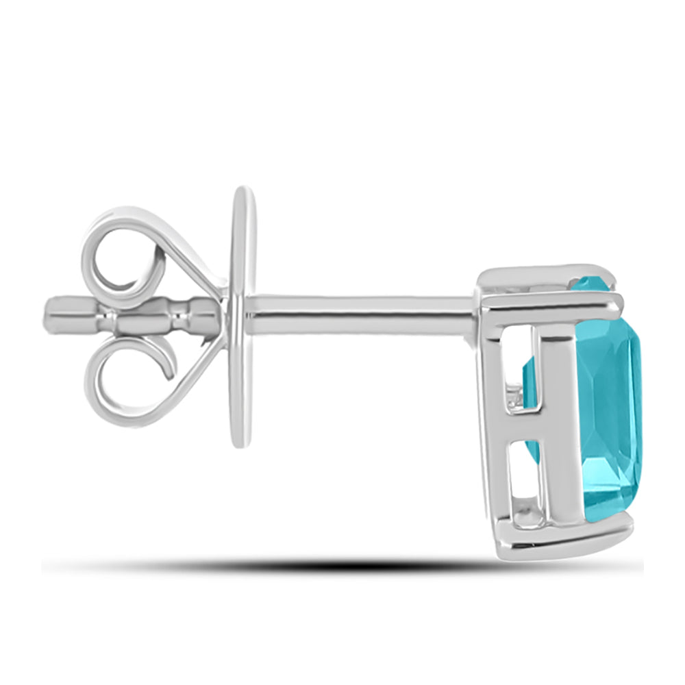 Silberohrringe mit Paraiba Quarz 2 