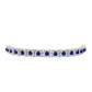 Silberarmband mit australischem blauem Saphir und weißem Topas