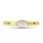 Goldplattierter Silberring mit Welo-Opal