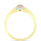Goldplattierter Silberring mit Welo-Opal