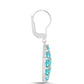 Silberohrringe mit Paraiba Quarz