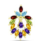 Goldplattierter Silberanhänger mit Barton Granat und marokkanischem Amethyst